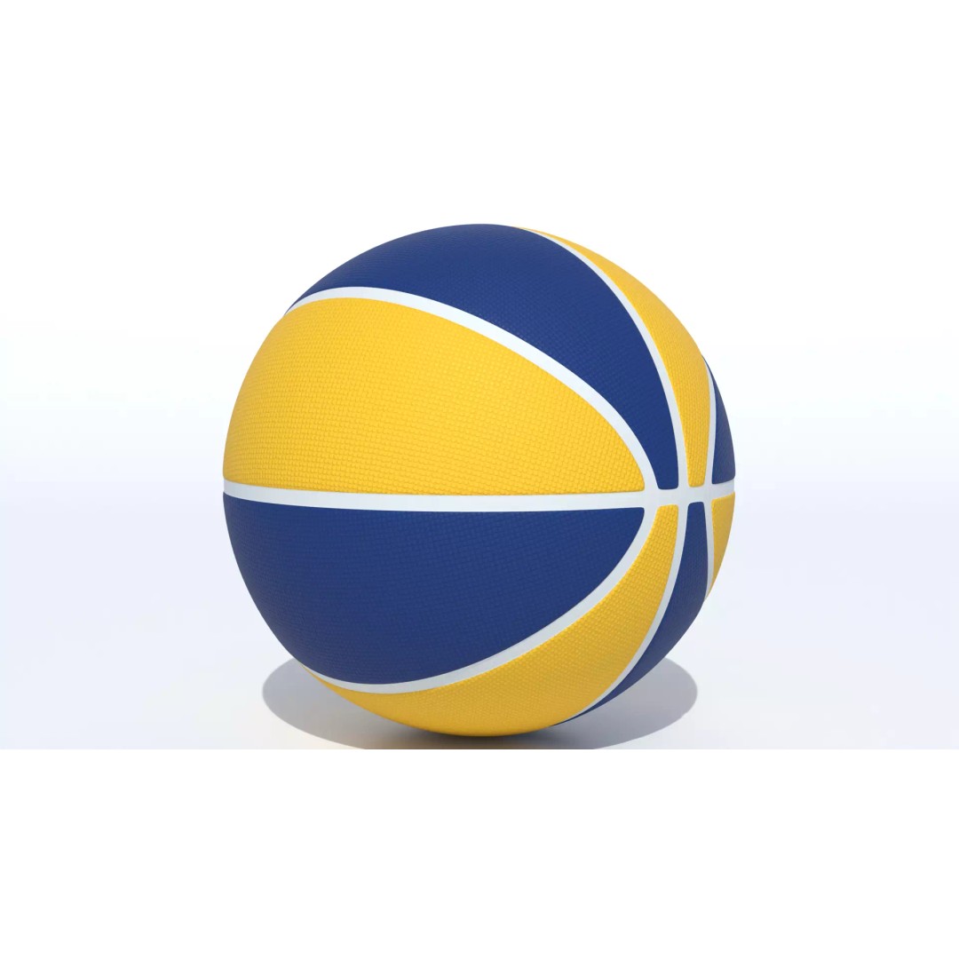 Wilson Golden State Warriors Basketball 3D Model – PBR Textured, Game Ready Formats - View 8