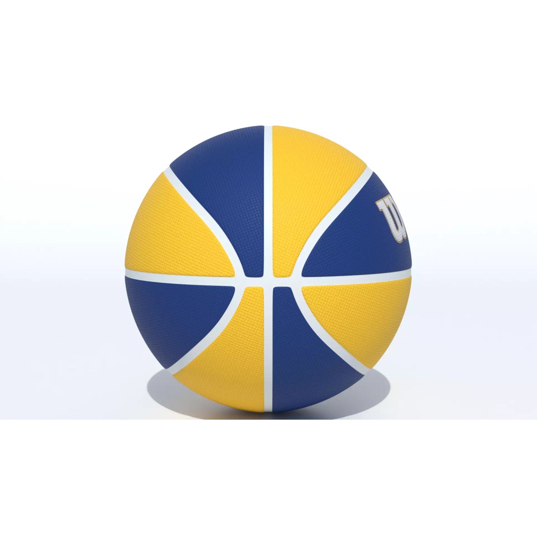 Wilson Golden State Warriors Basketball 3D Model – PBR Textured, Game Ready Formats - View 9