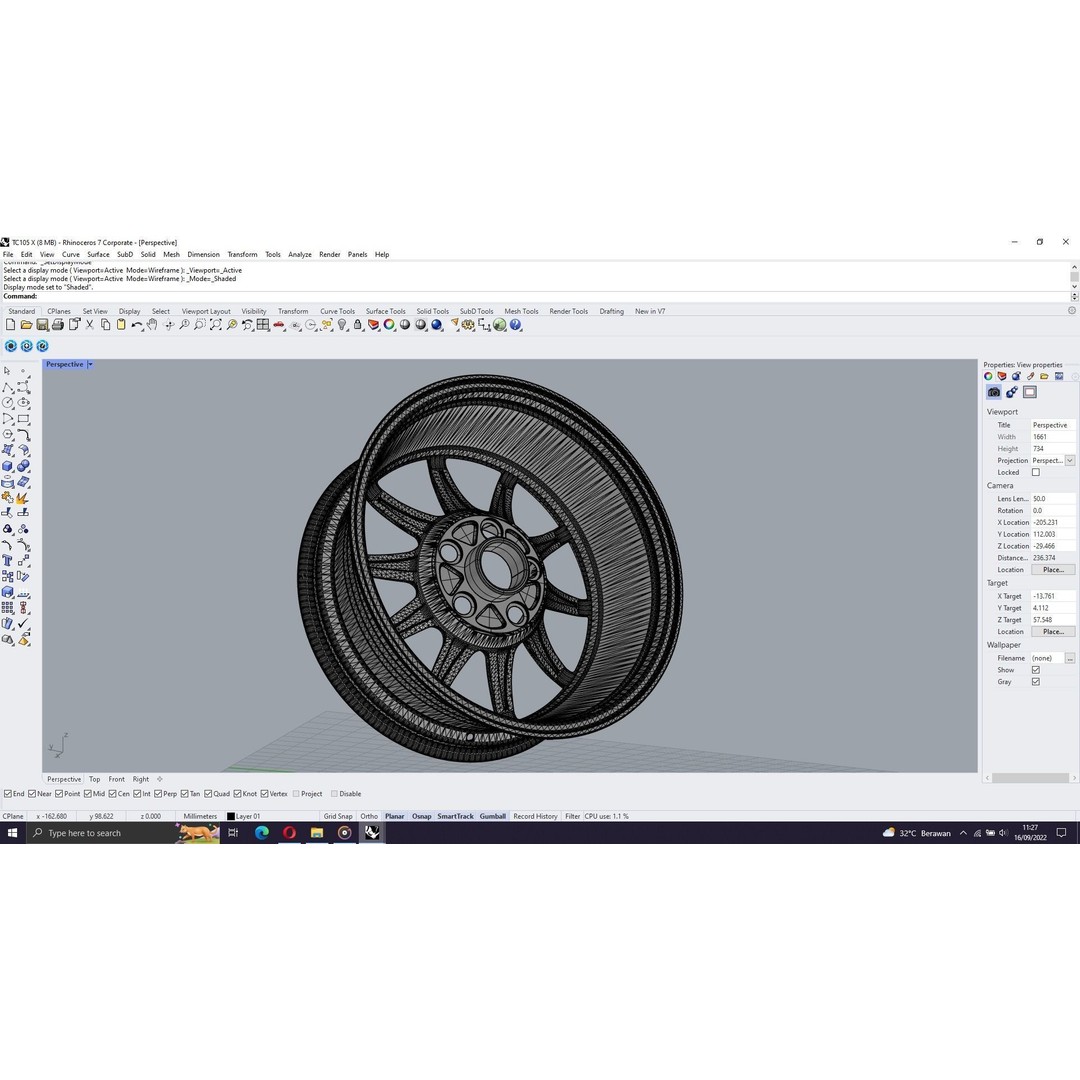 Wedssport TC105-X 3D Model – Flow Forged Vehicle Part, FBX, OBJ