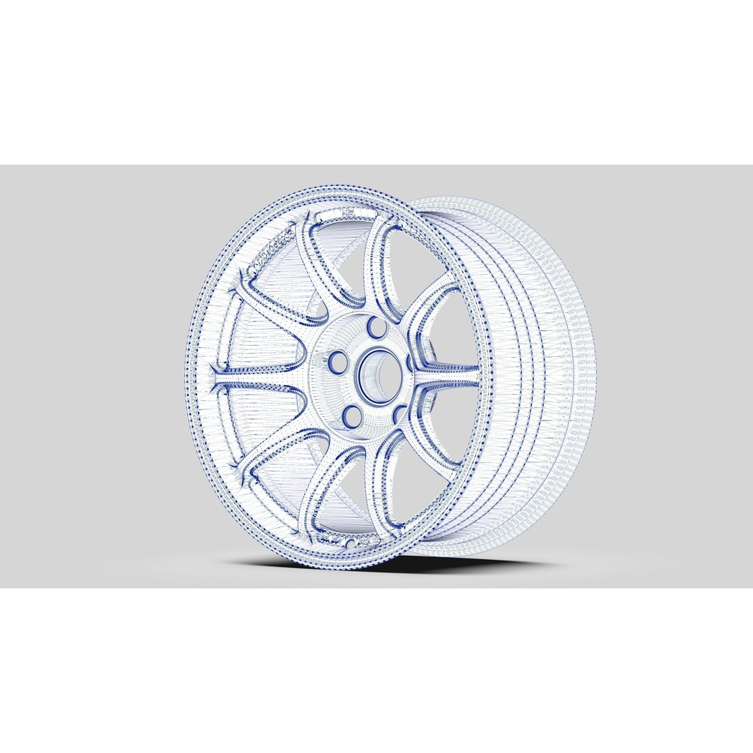 Wedssport TC105-X 3D Model – Flow Forged Vehicle Part, FBX, OBJ - View 21
