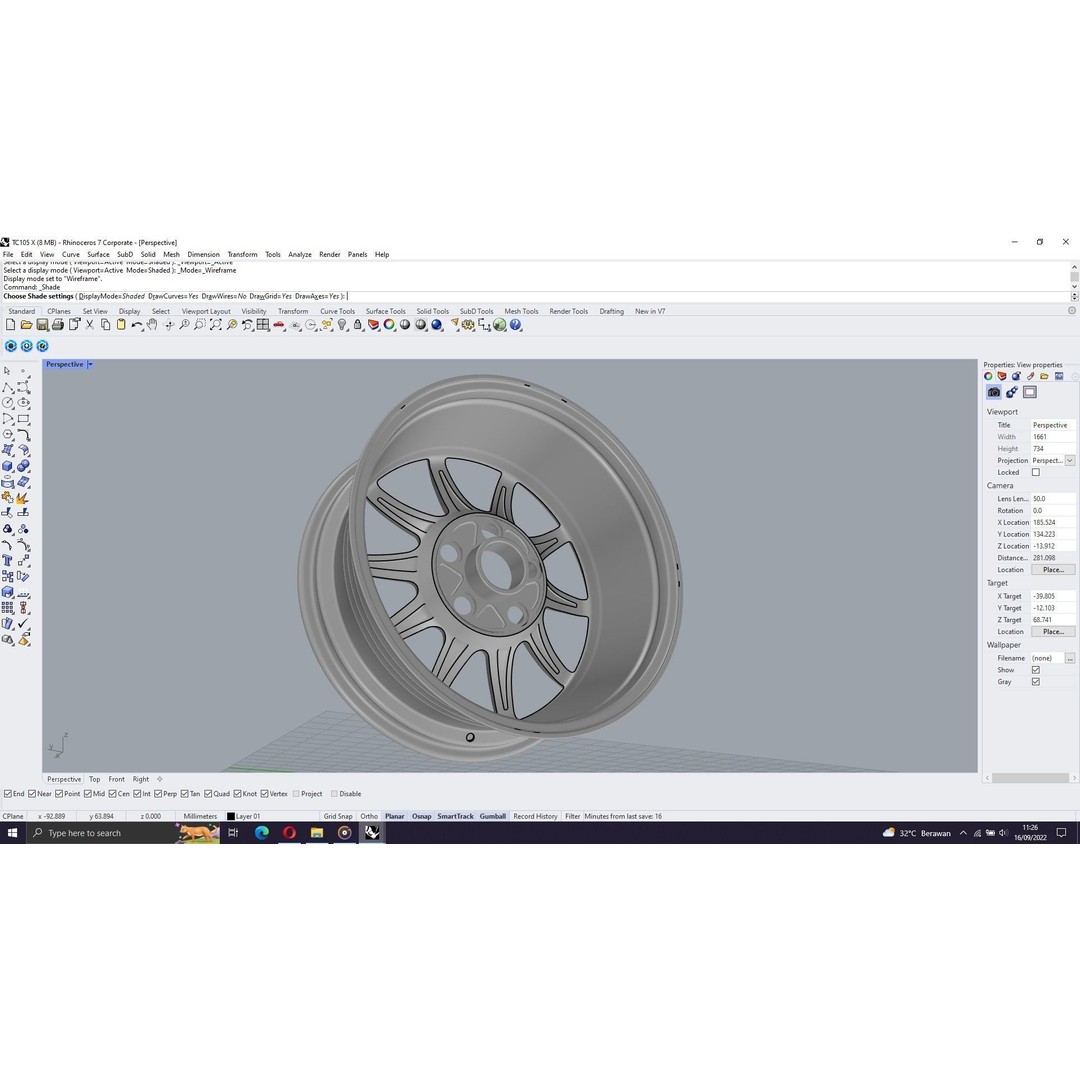 Wedssport TC105-X 3D Model – Flow Forged Vehicle Part, FBX, OBJ - View 26