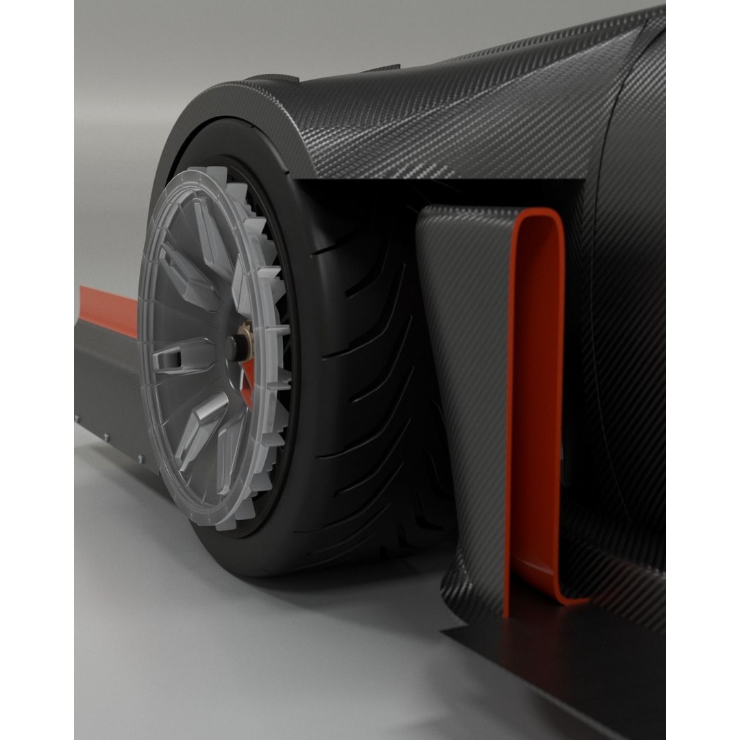 Porsche 911 3D Model – Pikes Peak Wide Body, Game Ready, FBX - View 10