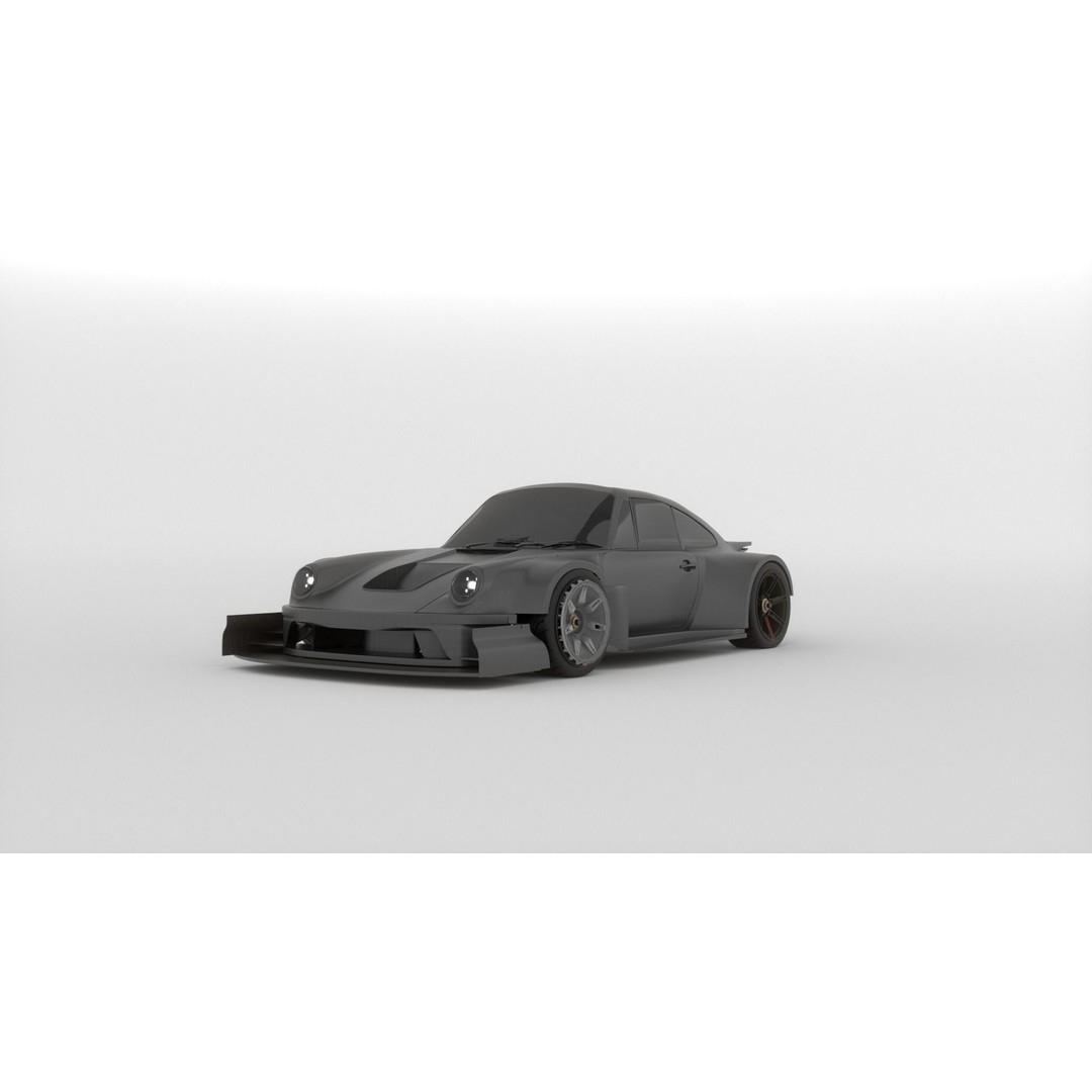 Porsche 911 3D Model – Pikes Peak Wide Body, Game Ready, FBX - View 13