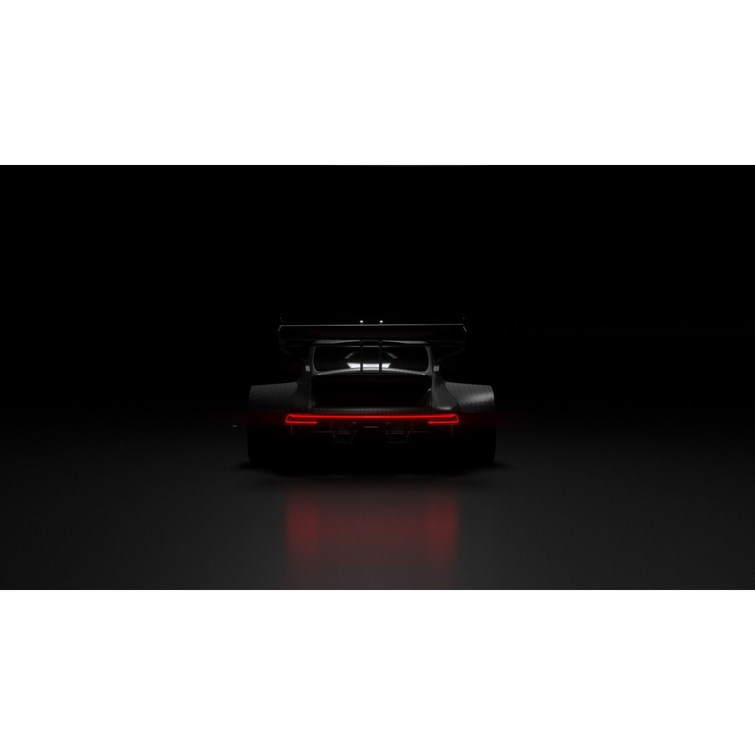 Porsche 911 3D Model – Pikes Peak Wide Body, Game Ready, FBX - View 14