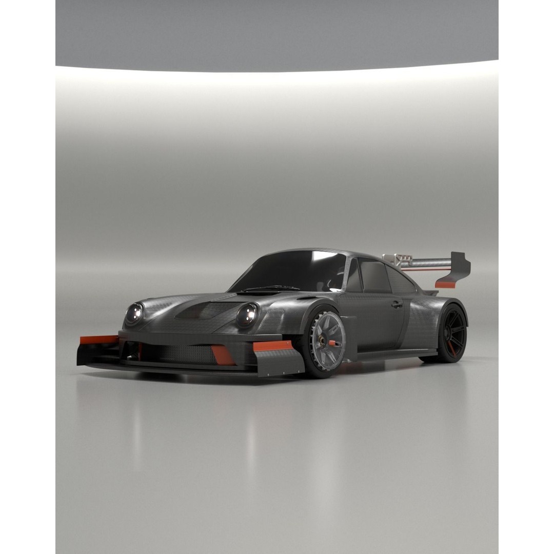 Porsche 911 3D Model – Pikes Peak Wide Body, Game Ready, FBX - View 18