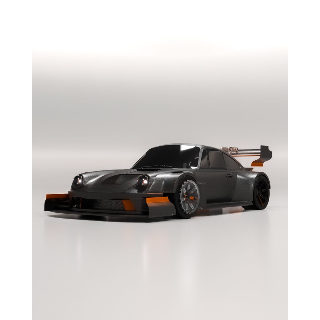 Porsche 911 3D Model – Pikes Peak Wide Body, Game Ready, FBX - View 3