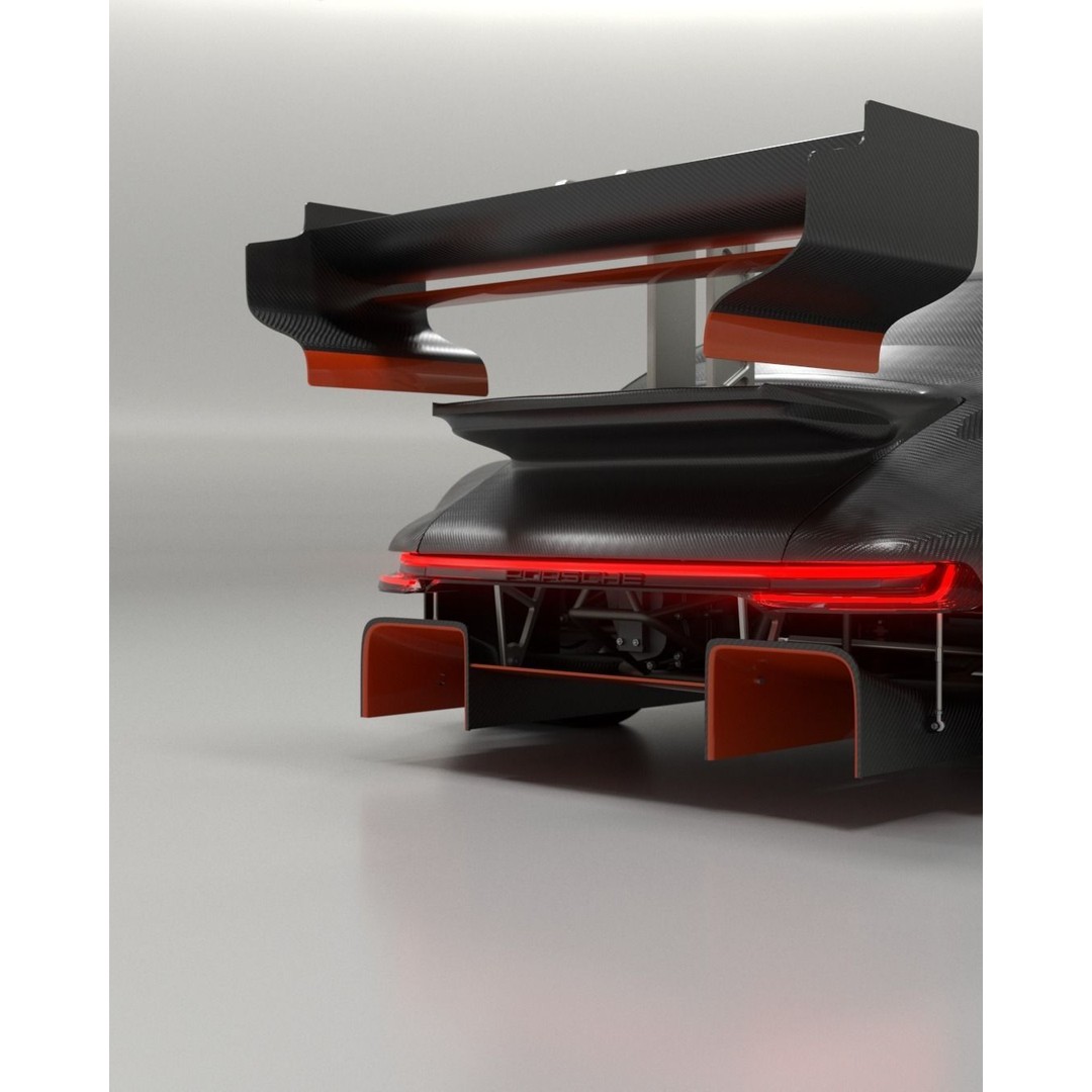 Porsche 911 3D Model – Pikes Peak Wide Body, Game Ready, FBX - View 6