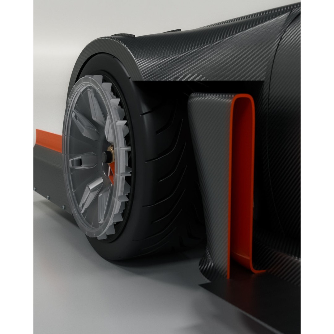 Porsche 911 3D Model – Pikes Peak Wide Body, Game Ready, FBX - View 7