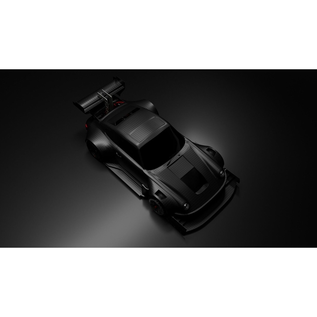 Porsche 911 3D Model – Pikes Peak Wide Body, Game Ready, FBX - View 8