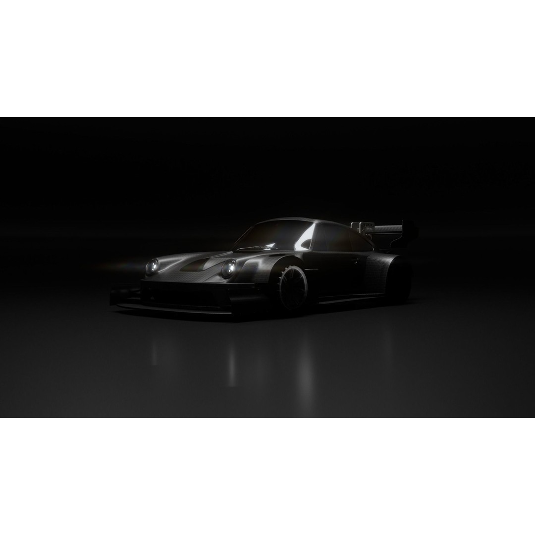 Porsche 911 3D Model – Pikes Peak Wide Body, Game Ready, FBX - View 9