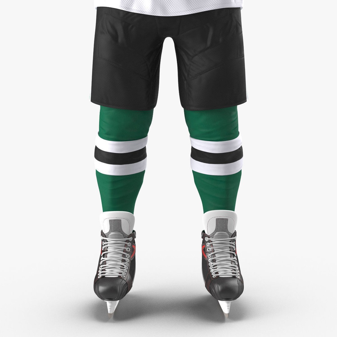 Hockey Player 3D Model – High Quality Rigged Character, FBX, OBJ - View 19