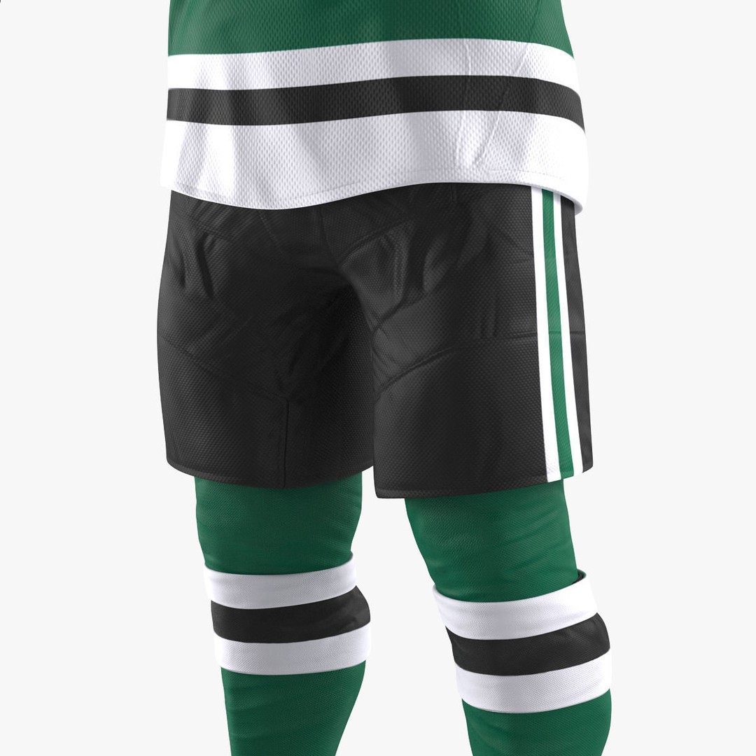 Hockey Player 3D Model – High Quality Rigged Character, FBX, OBJ - View 21