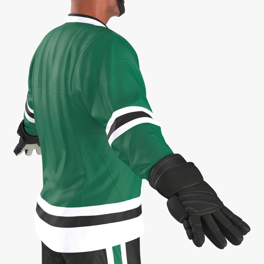 Hockey Player 3D Model – High Quality Rigged Character, FBX, OBJ - View 22