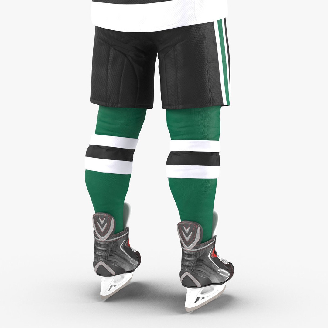 Hockey Player 3D Model – High Quality Rigged Character, FBX, OBJ - View 23