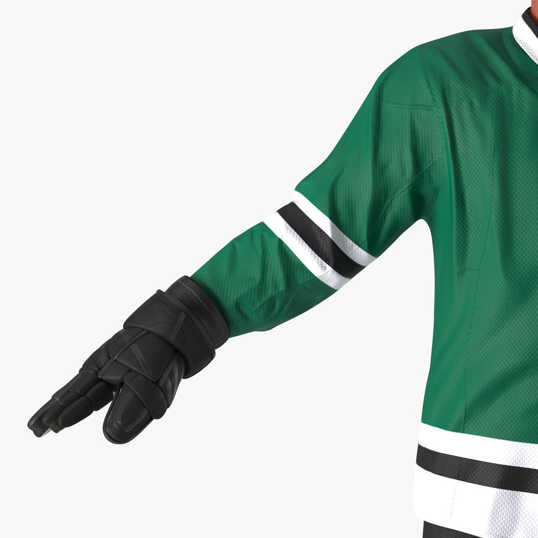 Hockey Player 3D Model – High Quality Rigged Character, FBX, OBJ - View 24