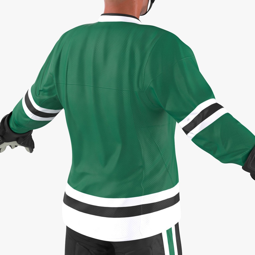 Hockey Player 3D Model – High Quality Rigged Character, FBX, OBJ - View 25