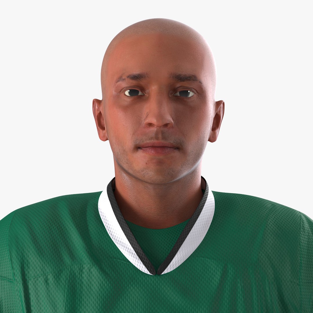 Hockey Player 3D Model – High Quality Rigged Character, FBX, OBJ - View 30
