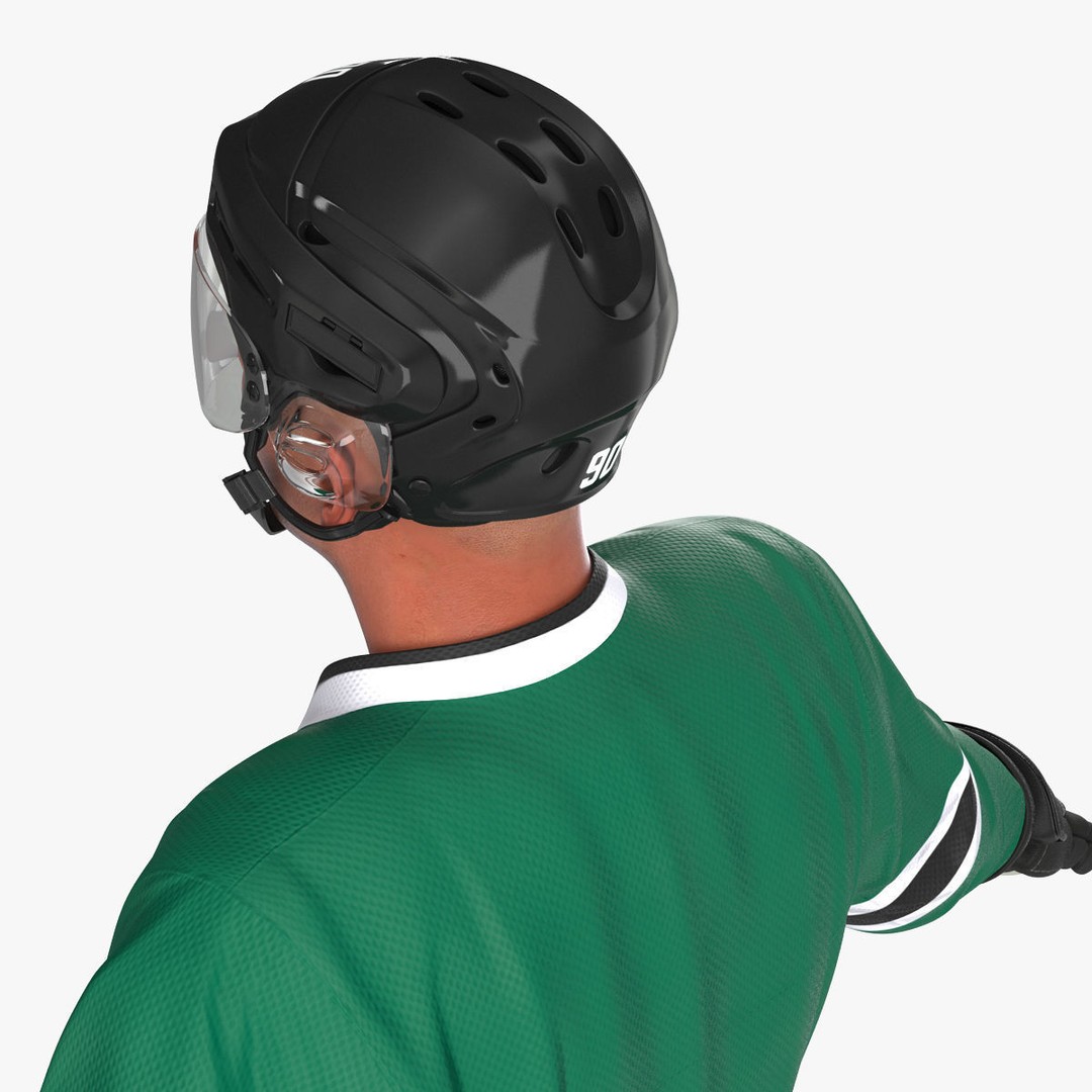Hockey Player 3D Model – High Quality Rigged Character, FBX, OBJ - View 31