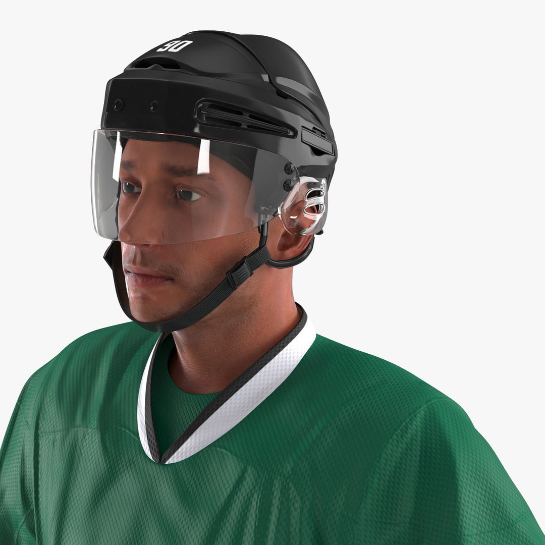 Hockey Player 3D Model – High Quality Rigged Character, FBX, OBJ - View 33