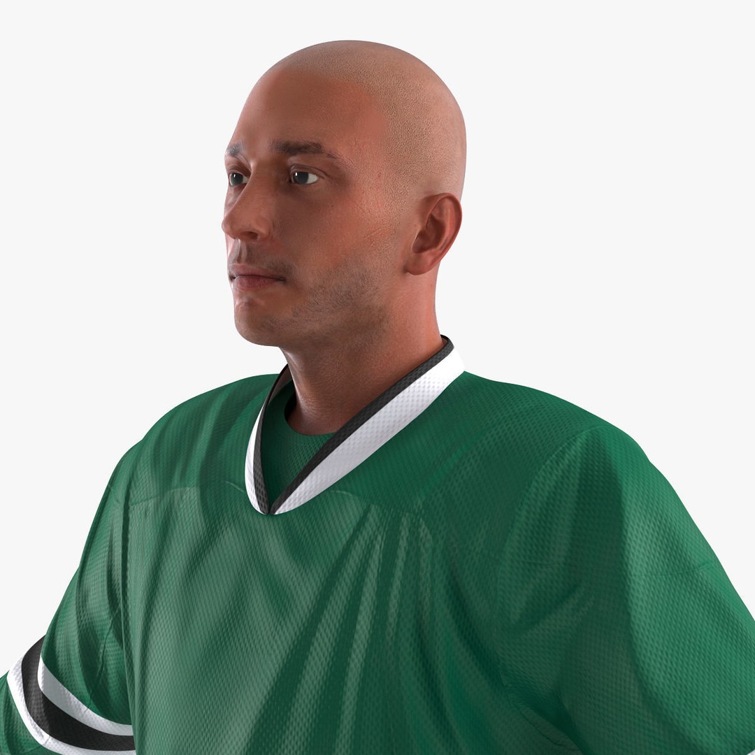 Hockey Player 3D Model – High Quality Rigged Character, FBX, OBJ - View 34