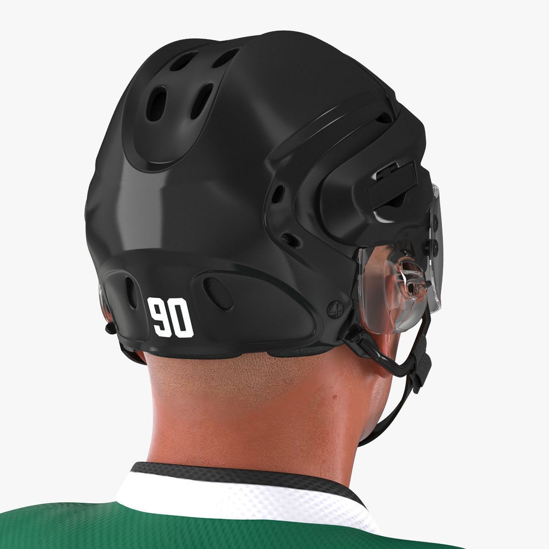 Hockey Player 3D Model – High Quality Rigged Character, FBX, OBJ - View 38