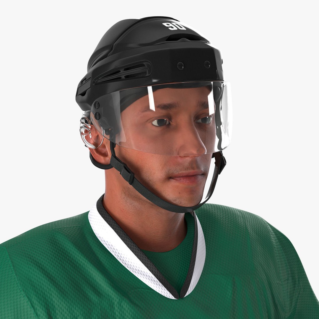 Hockey Player 3D Model – High Quality Rigged Character, FBX, OBJ - View 39
