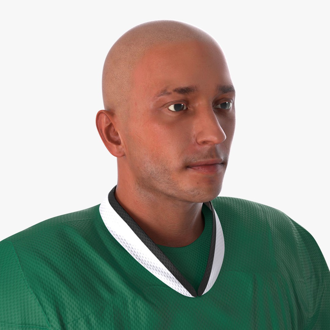 Hockey Player 3D Model – High Quality Rigged Character, FBX, OBJ - View 40