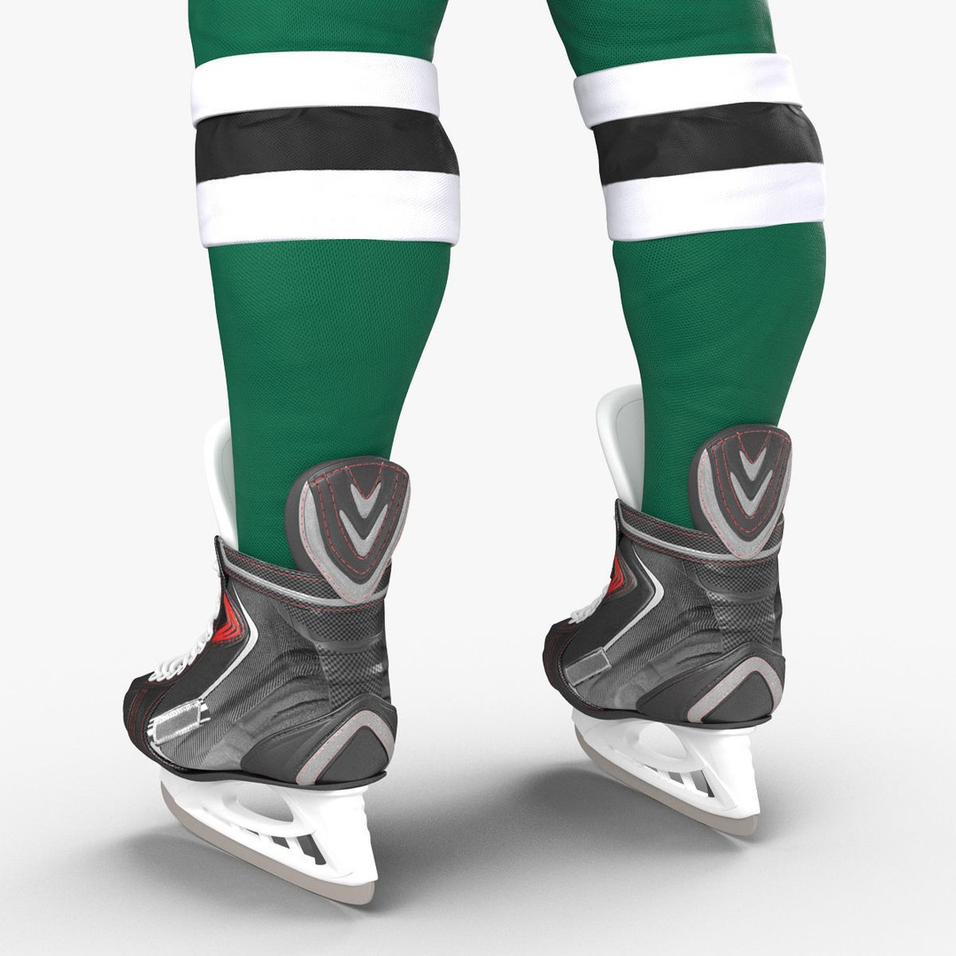 Hockey Player 3D Model – High Quality Rigged Character, FBX, OBJ - View 44
