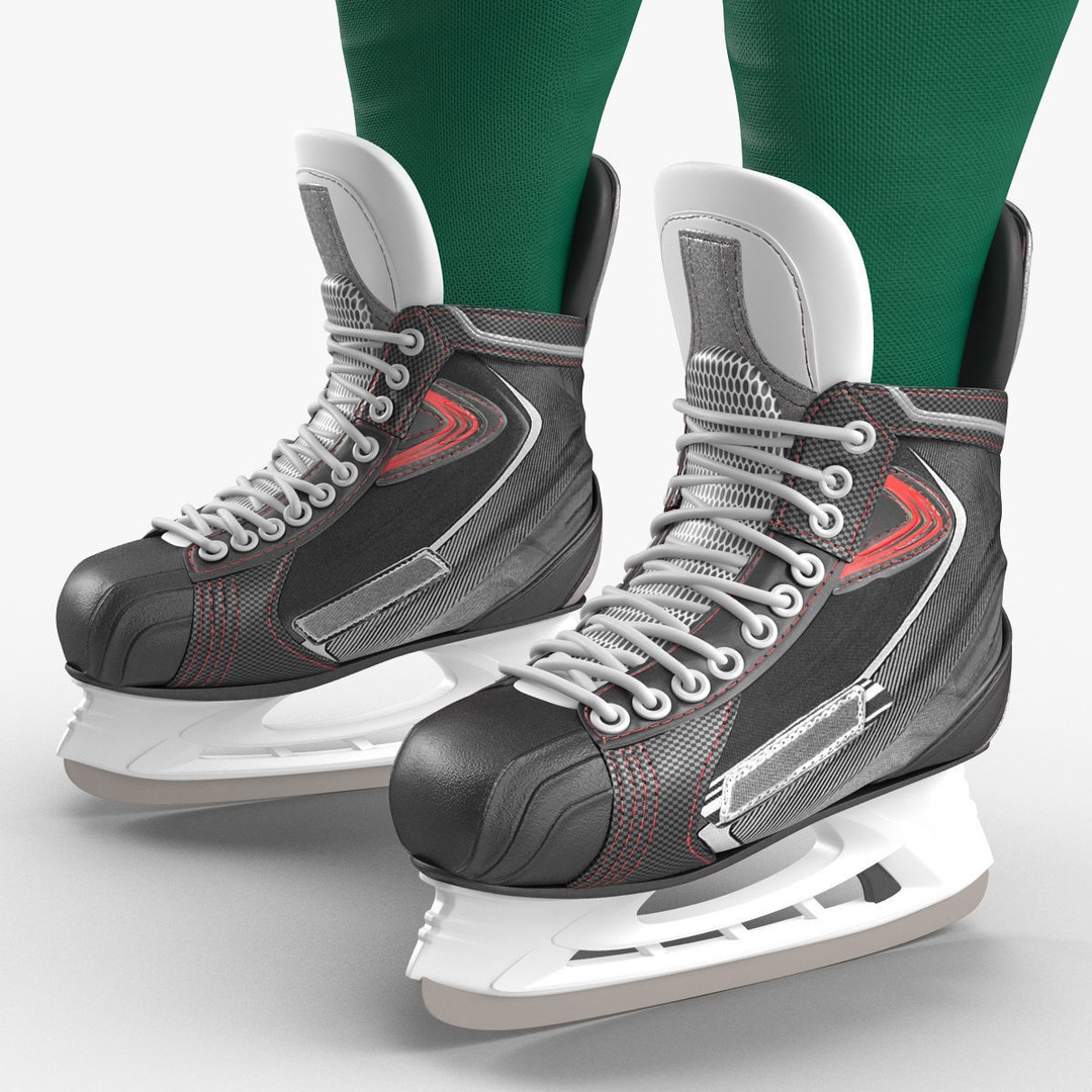 Hockey Player 3D Model – High Quality Rigged Character, FBX, OBJ - View 45