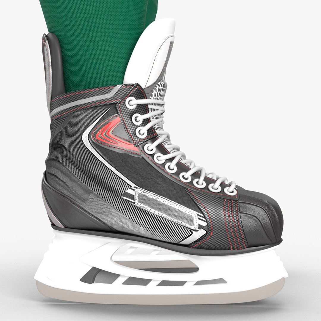 Hockey Player 3D Model – High Quality Rigged Character, FBX, OBJ - View 46