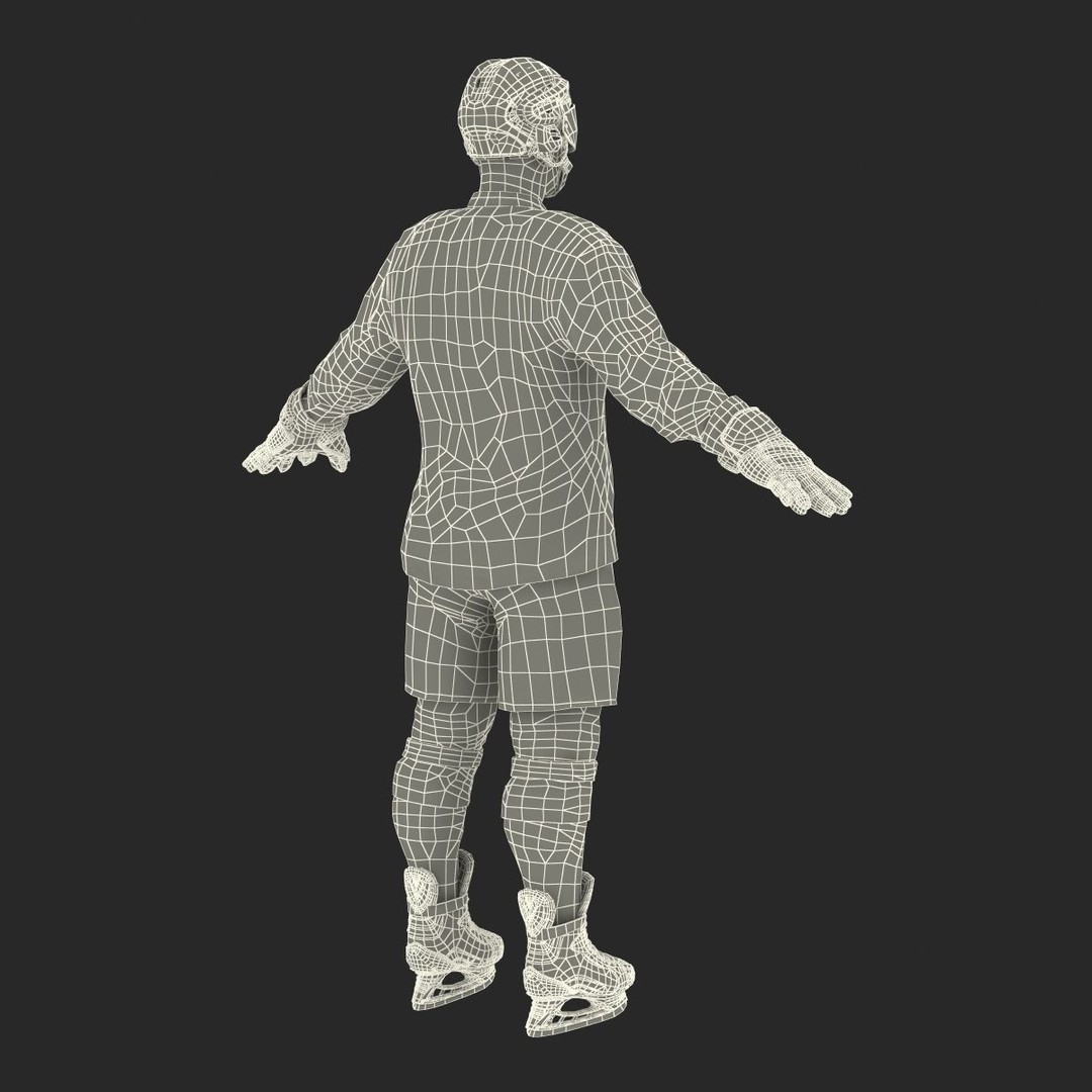 Hockey Player 3D Model – High Quality Rigged Character, FBX, OBJ - View 58