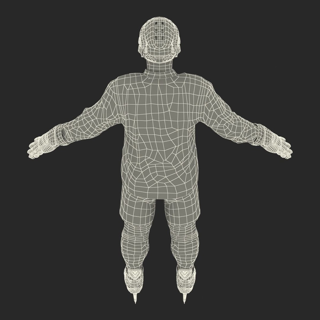 Hockey Player 3D Model – High Quality Rigged Character, FBX, OBJ - View 59