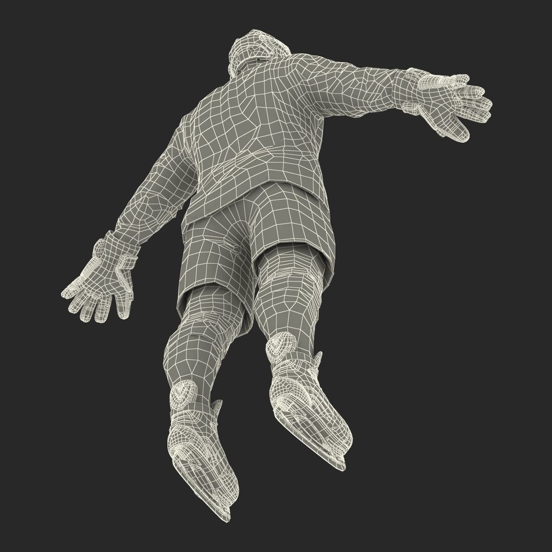 Hockey Player 3D Model – High Quality Rigged Character, FBX, OBJ - View 60
