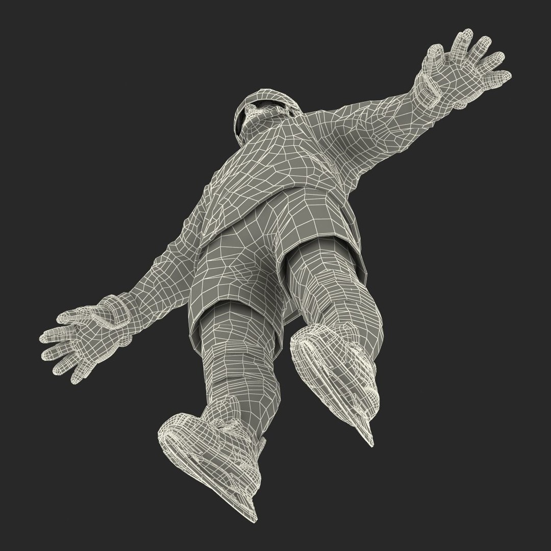 Hockey Player 3D Model – High Quality Rigged Character, FBX, OBJ - View 61