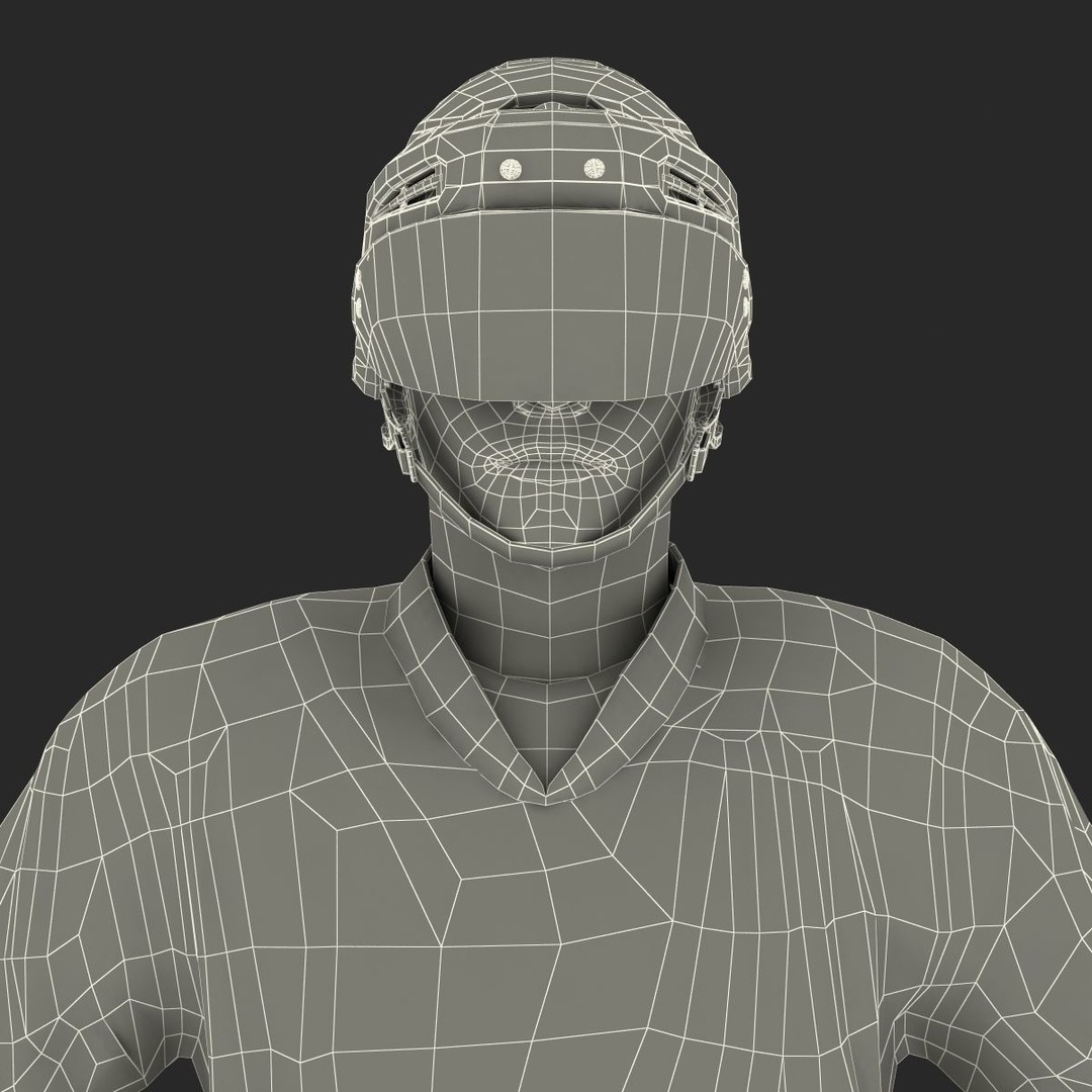 Hockey Player 3D Model – High Quality Rigged Character, FBX, OBJ - View 62