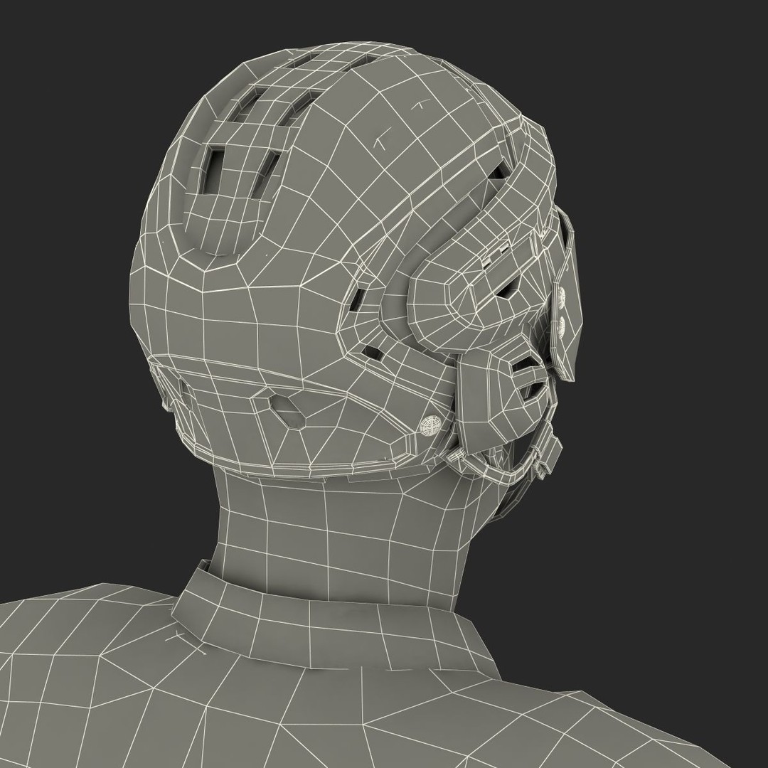 Hockey Player 3D Model – High Quality Rigged Character, FBX, OBJ - View 66