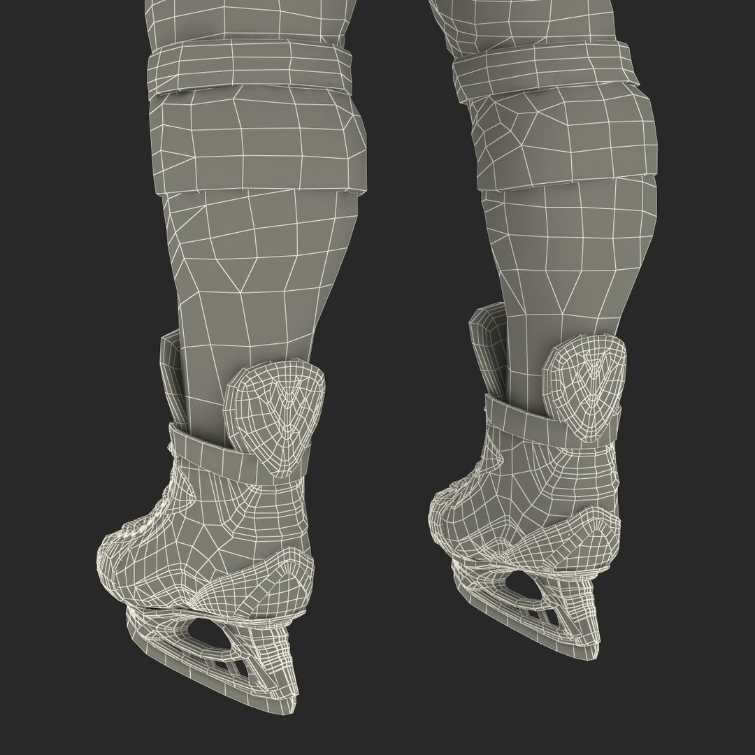 Hockey Player 3D Model – High Quality Rigged Character, FBX, OBJ - View 68