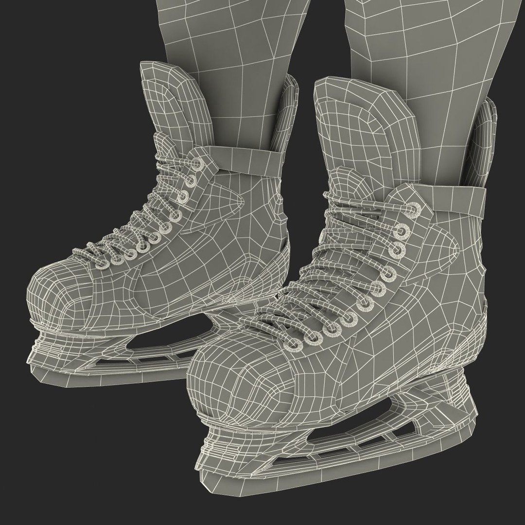 Hockey Player 3D Model – High Quality Rigged Character, FBX, OBJ - View 69