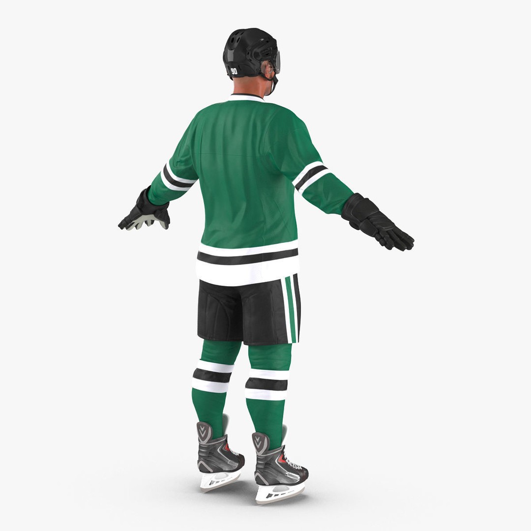 Hockey Player 3D Model – High Quality Rigged Character, FBX, OBJ - View 8