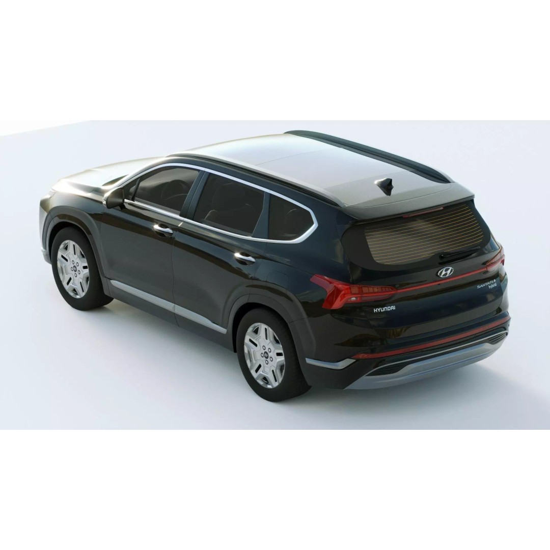 Hyundai Santafe 2021 3D Model – High Poly SUV with Interior Features - View 13