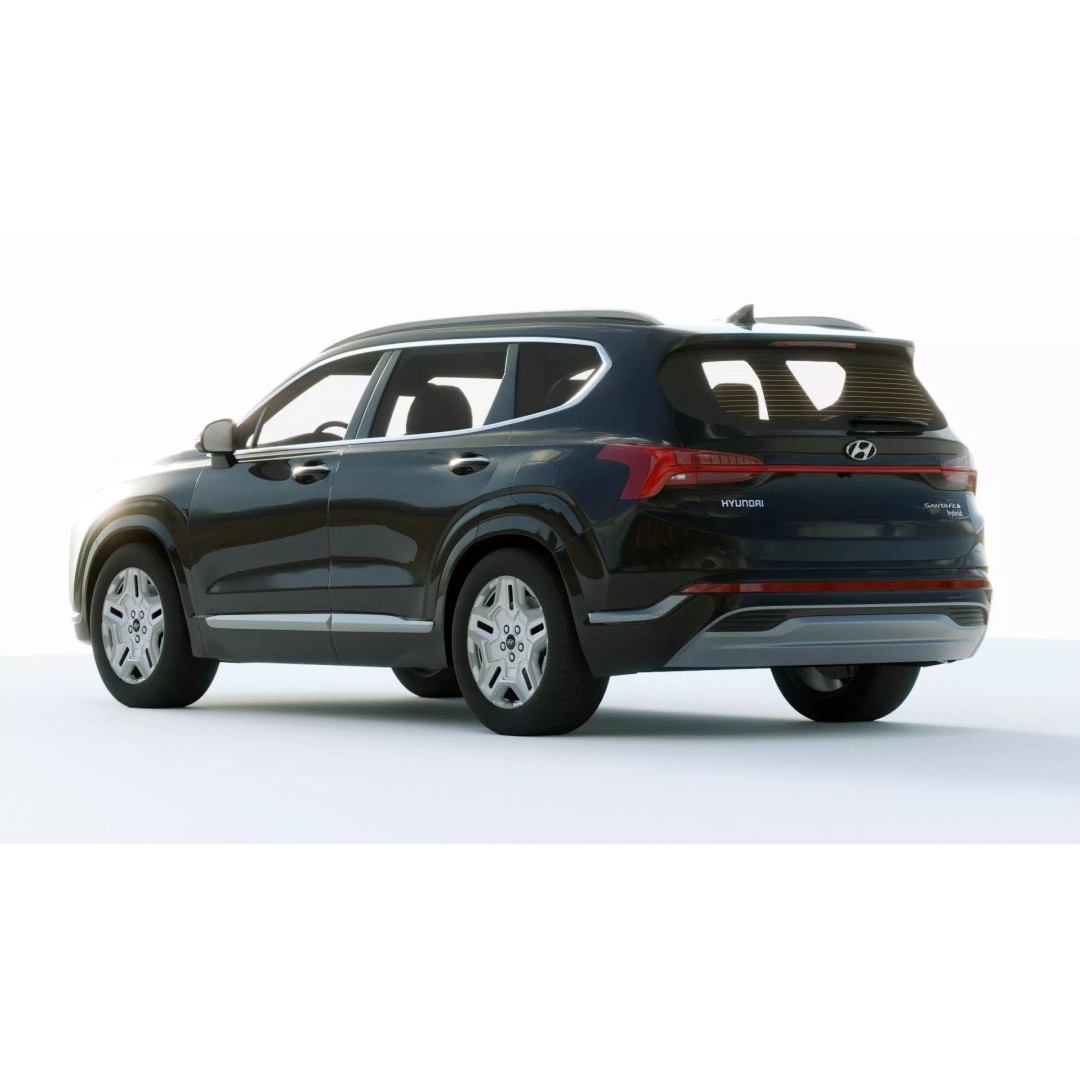 Hyundai Santafe 2021 3D Model – High Poly SUV with Interior Features - View 14