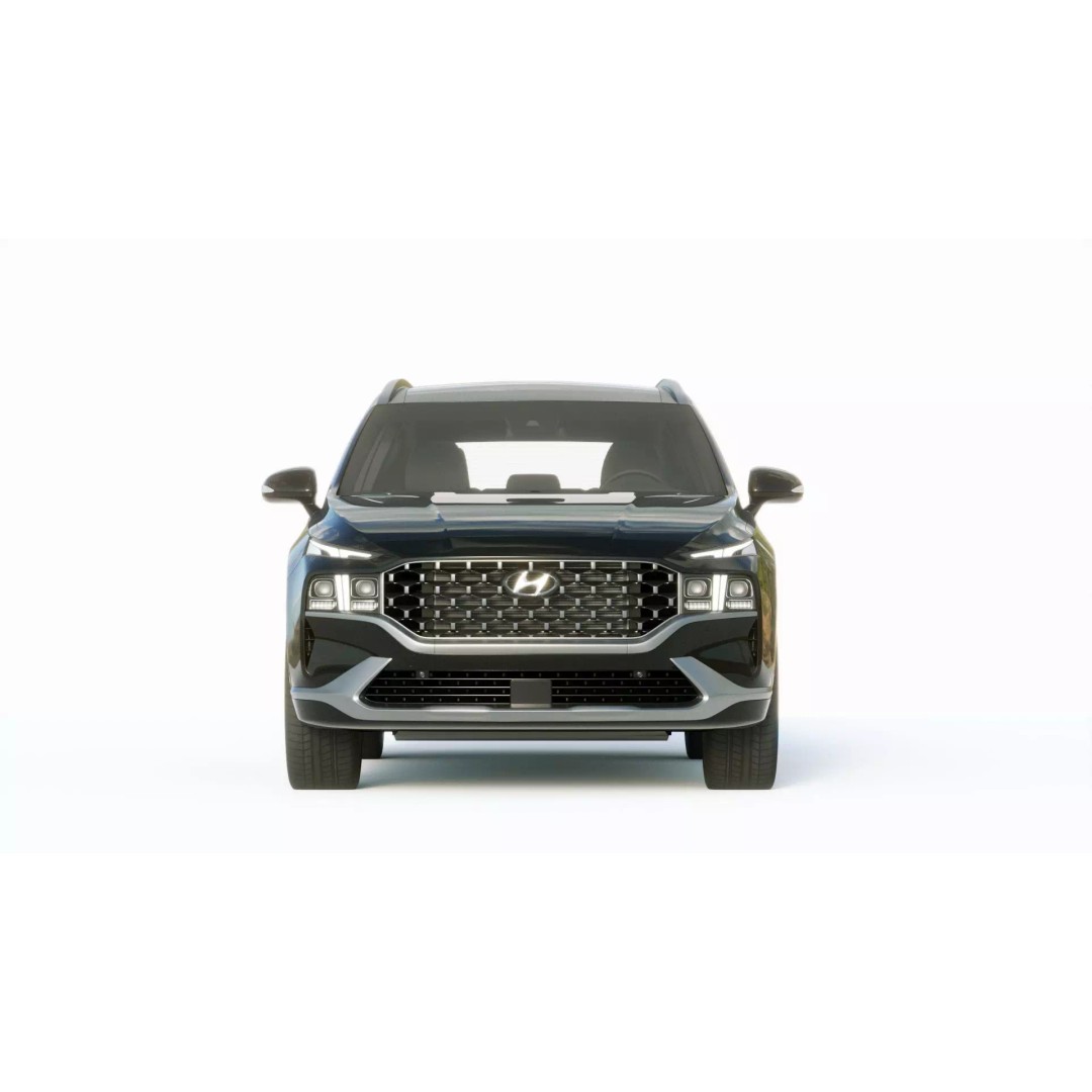 Hyundai Santafe 2021 3D Model – High Poly SUV with Interior Features - View 9