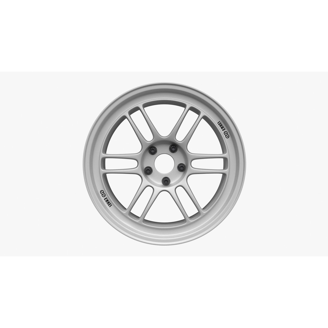 Enkei RPF1 Wheel Rim 3D Model – High Poly Vehicle Part, FBX, OBJ - View 14