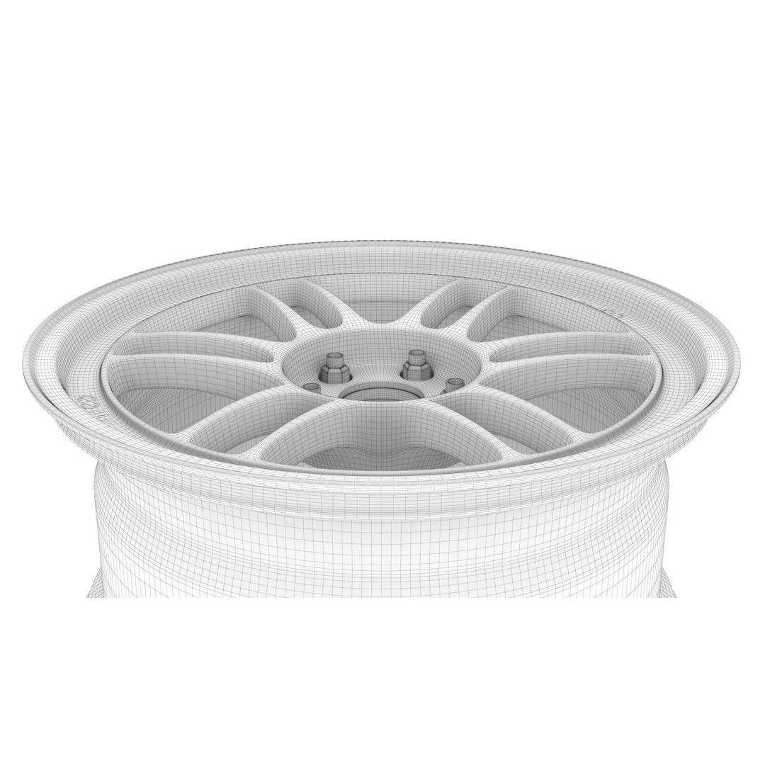 Enkei RPF1 Wheel Rim 3D Model – High Poly Vehicle Part, FBX, OBJ - View 24