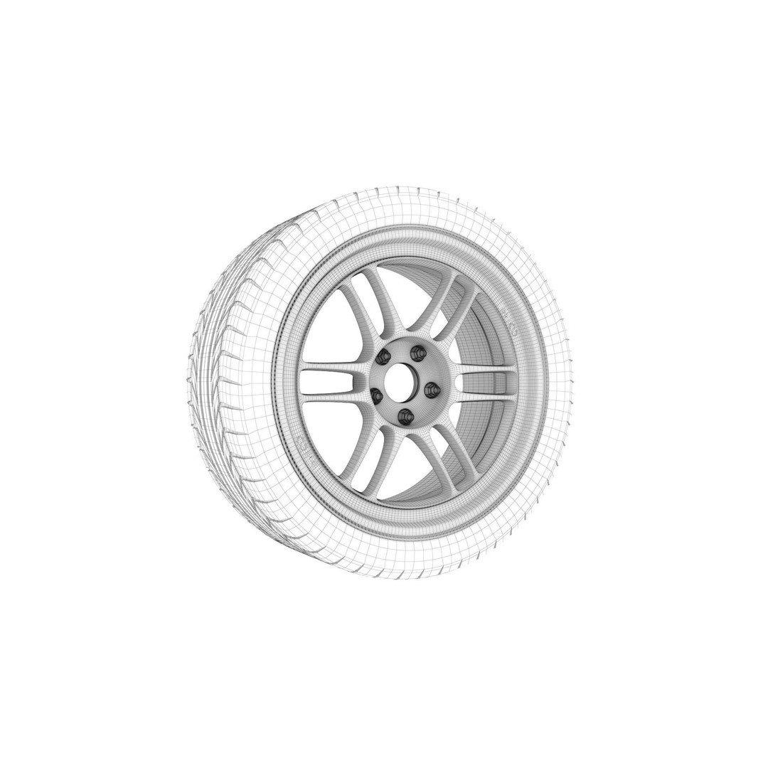 Enkei RPF1 Wheel Rim 3D Model – High Poly Vehicle Part, FBX, OBJ - View 25