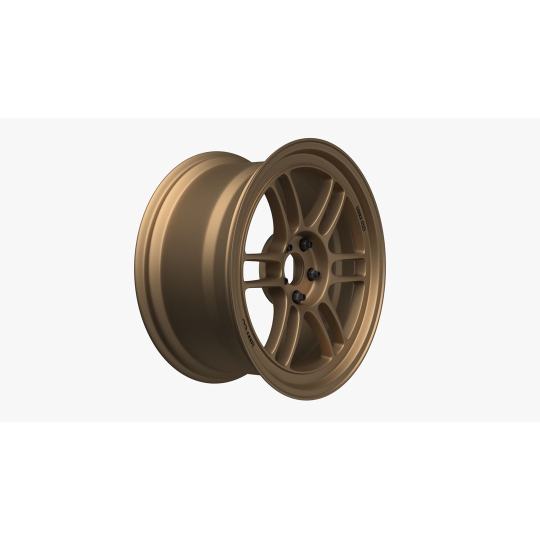 Enkei RPF1 Wheel Rim 3D Model – High Poly Vehicle Part, FBX, OBJ - View 3