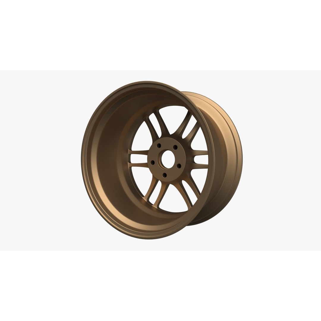 Enkei RPF1 Wheel Rim 3D Model – High Poly Vehicle Part, FBX, OBJ - View 4