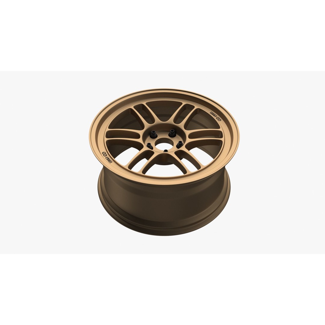 Enkei RPF1 Wheel Rim 3D Model – High Poly Vehicle Part, FBX, OBJ - View 9