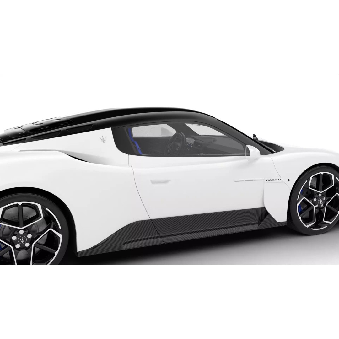 Maserati MC20 3D Model – High Poly Rigged Supercar, FBX, OBJ, Blender - View 11
