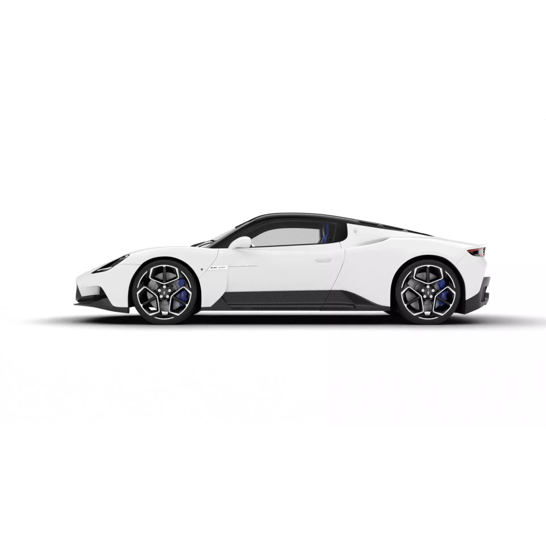 Maserati MC20 3D Model – High Poly Rigged Supercar, FBX, OBJ, Blender - View 14